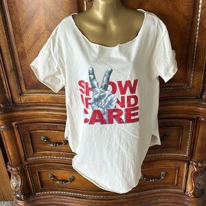 Extra large cotton statement, tea shirt